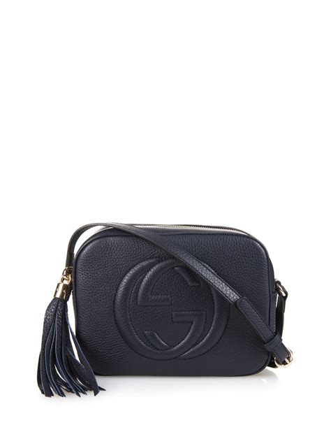 gucci soho leather disco bag navy|gucci disco bag best price.